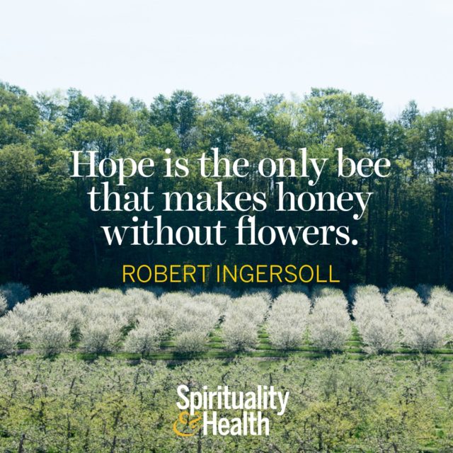 Robert Ingersoll on hope and blessings