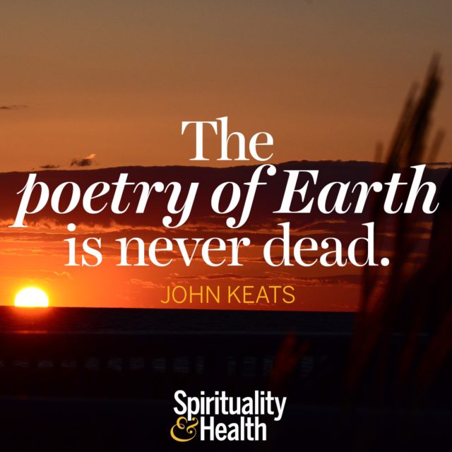 John Keats on Mother Nature's beauty