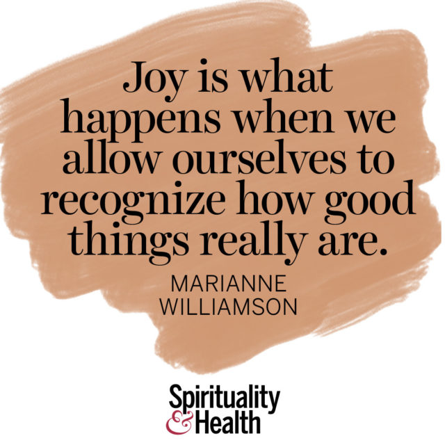 Marianne Williamson on joy