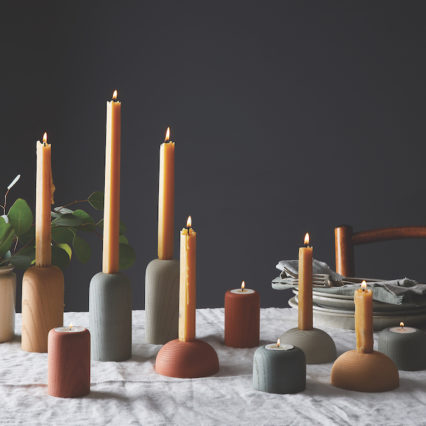 2019 0204 Domenic Fiorello Studio Concrete Wood Grain Candleholders 1X1 Rocky Luten 050