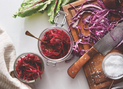 Crimson Beets and Cabbage Kraut