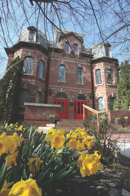 Gildas Club Greater Toronto Clubhouse With Daffodils Copy