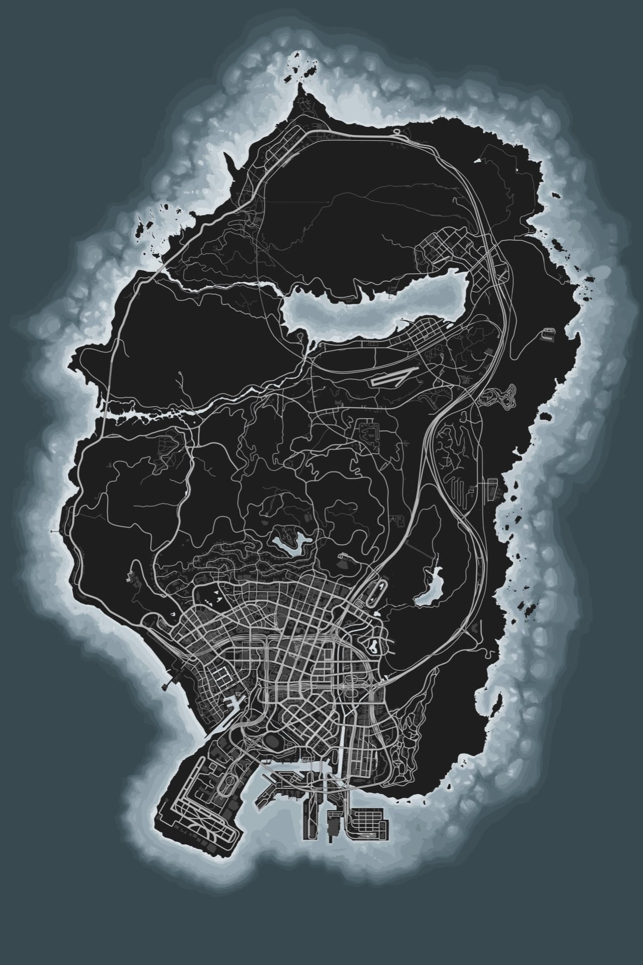 Takhle měla původně vypadat mapa Los Santos v GTA 5