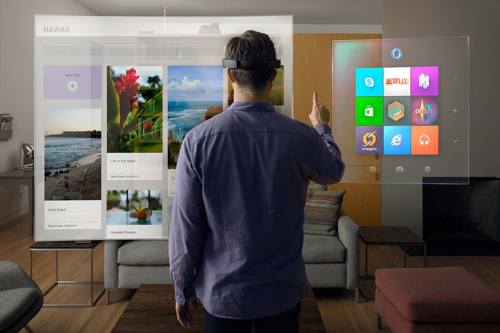 Microsoft představil revoluční HoloLens brýle, které Vám dokreslí virtuální realitu