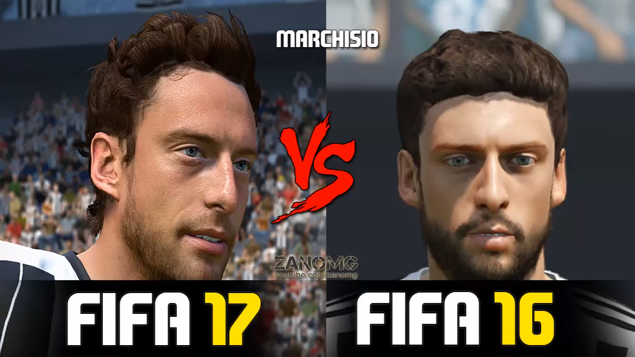 Rozbor detailů: FIFA 17 vs. FIFA 16