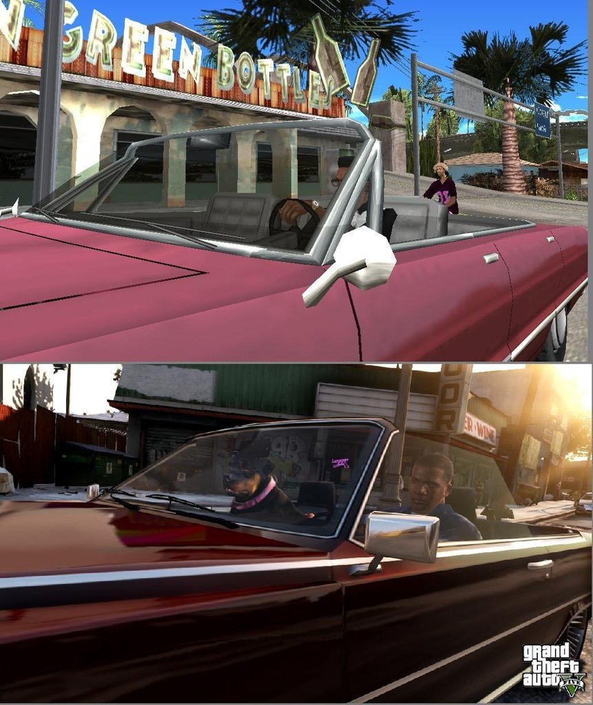 GTA: San Andreas VS. GTA V