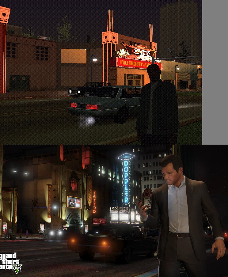 GTA: San Andreas VS. GTA V