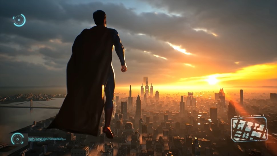 Další ukázka toho, jak by mohla vypadat Superman hra na Unreal Engine 5