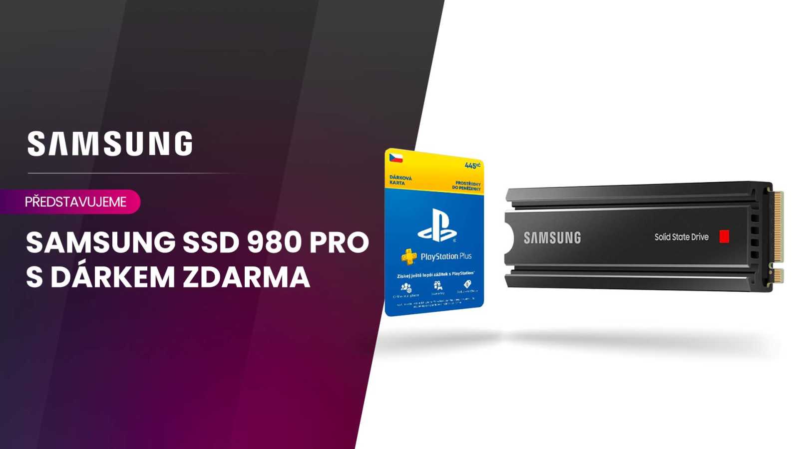 Do konzole i počítače, s disky Samsung SSD 980 PRO skočíte okamžitě do hry