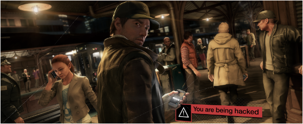 Mobilní menu ve Watch Dogs