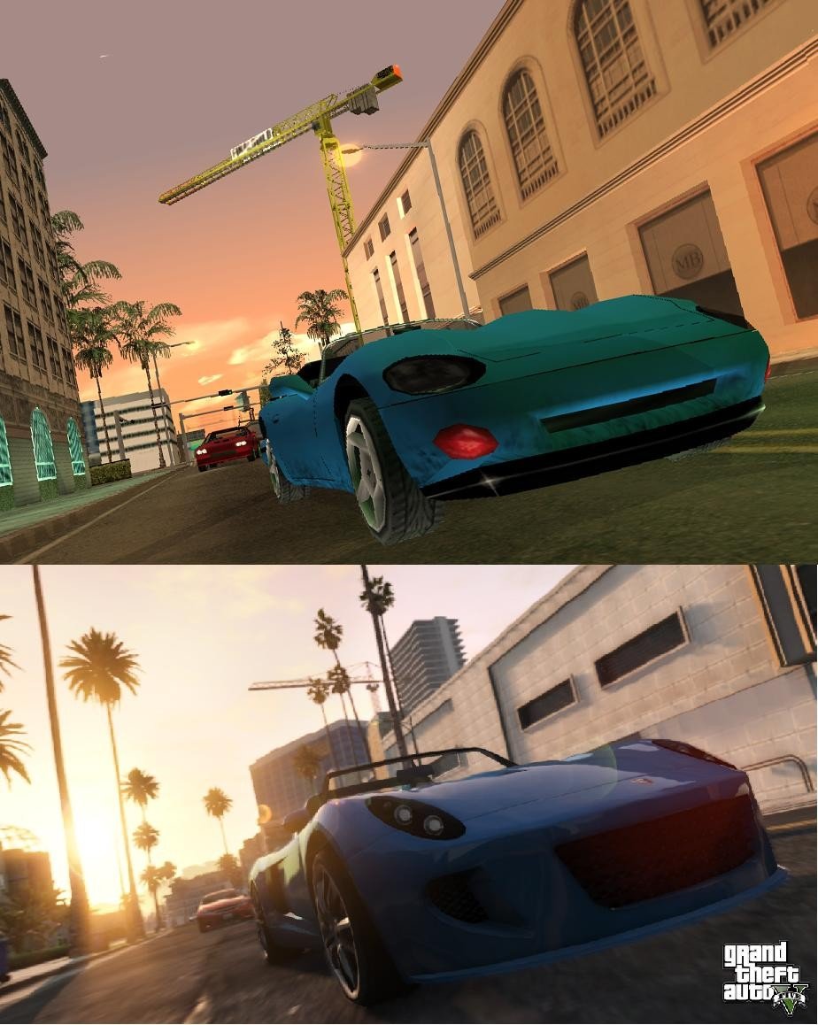 GTA: San Andreas VS. GTA V