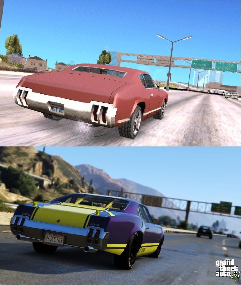 GTA: San Andreas VS. GTA V