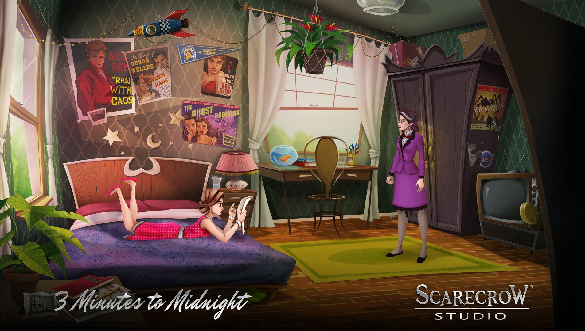 Indie Scarecrow Studio představuje point-and-click adventuru 3 Minutes to Midnight