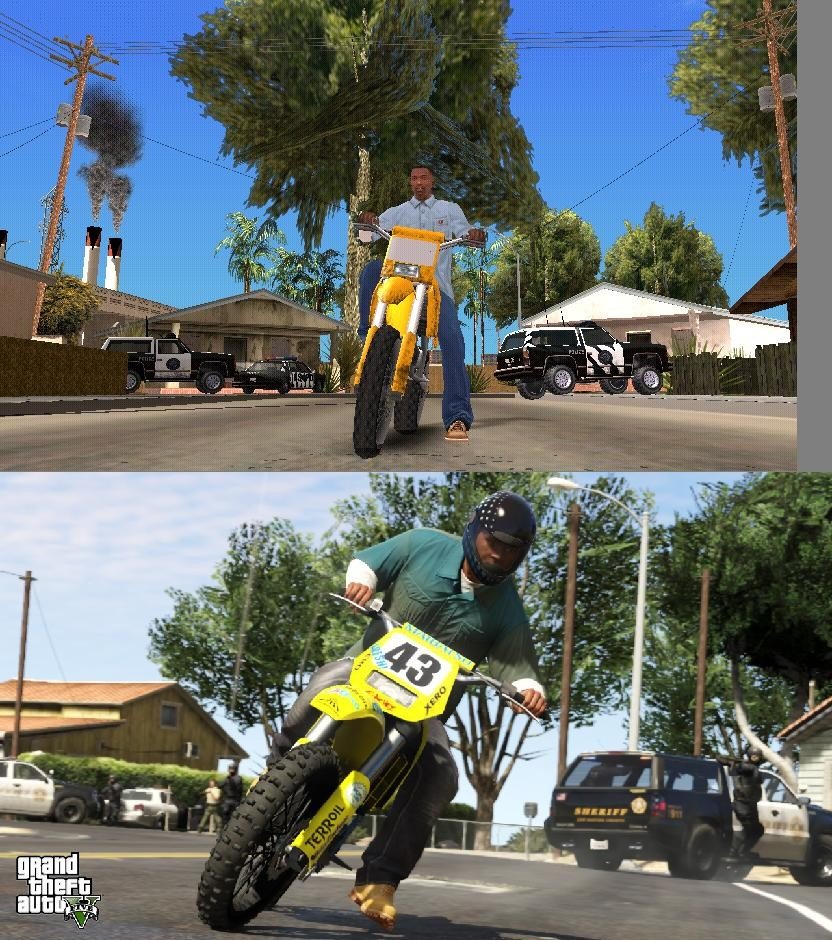 GTA: San Andreas VS. GTA V