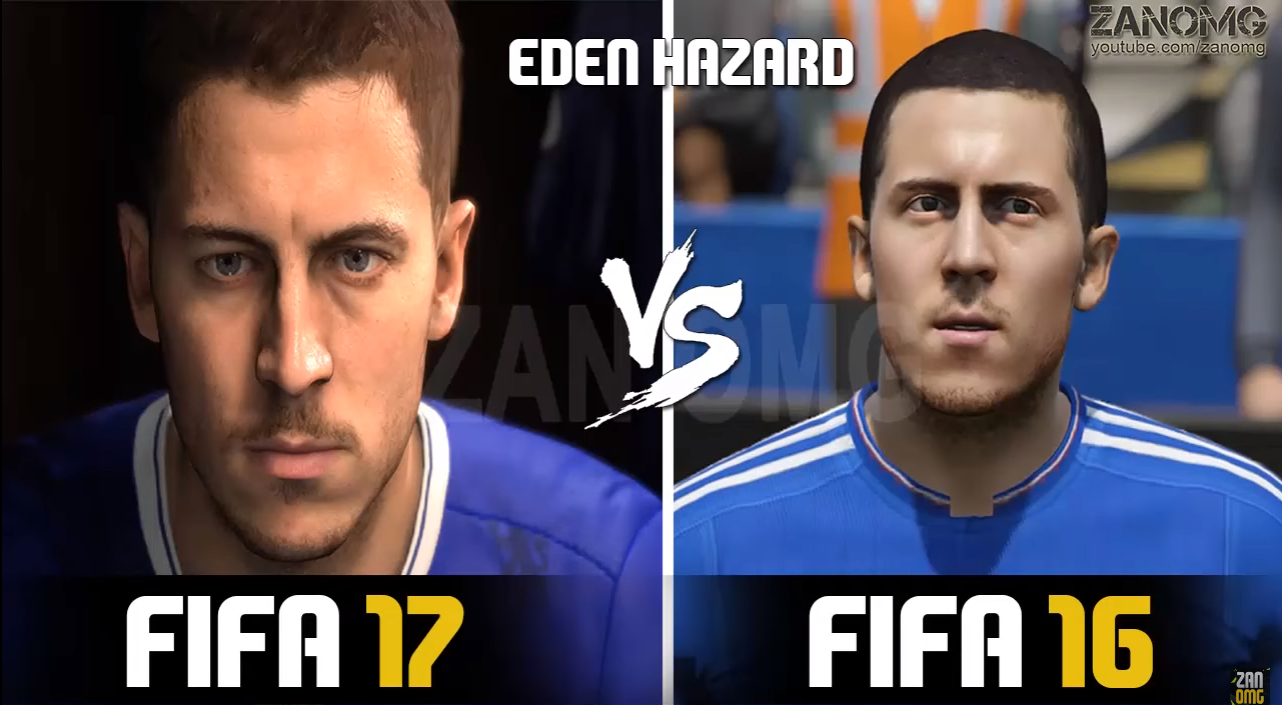 Rozbor detailů: FIFA 17 vs. FIFA 16