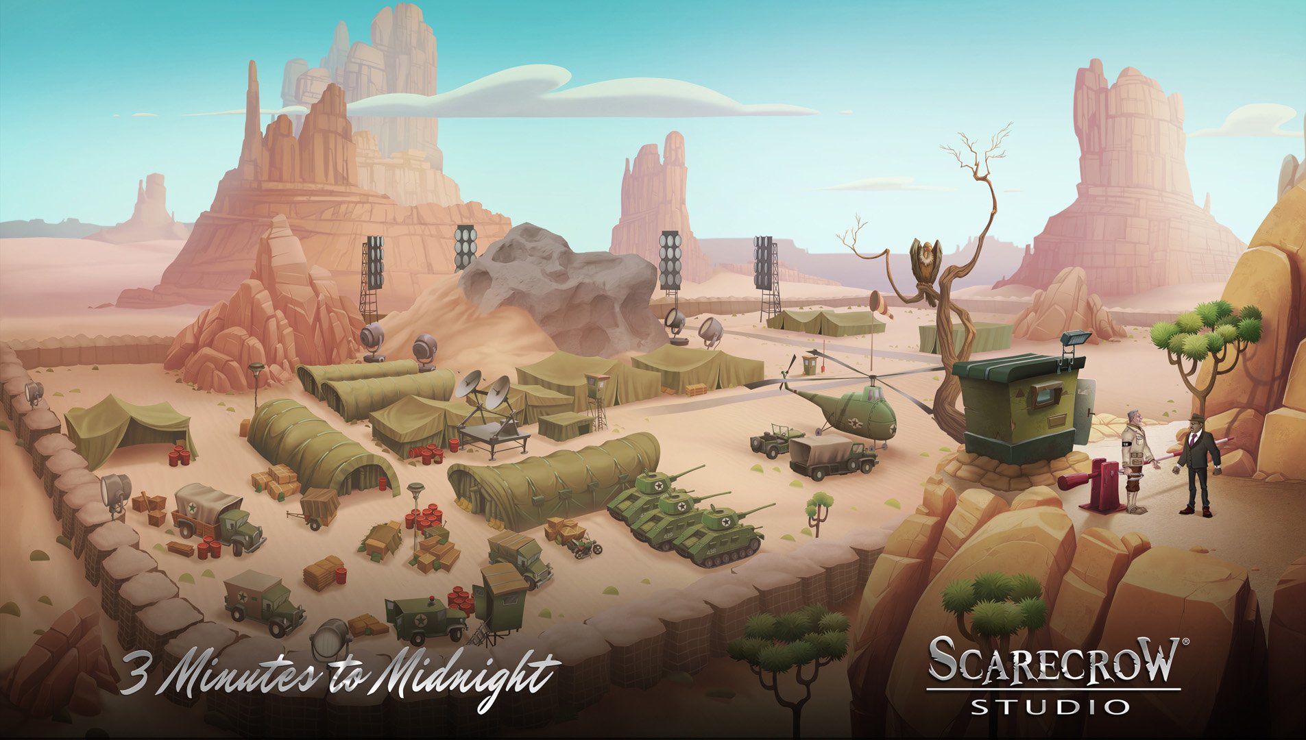 Indie Scarecrow Studio představuje point-and-click adventuru 3 Minutes to Midnight