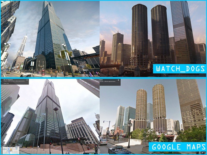 Chicago: Watch Dogs vs. Google Maps