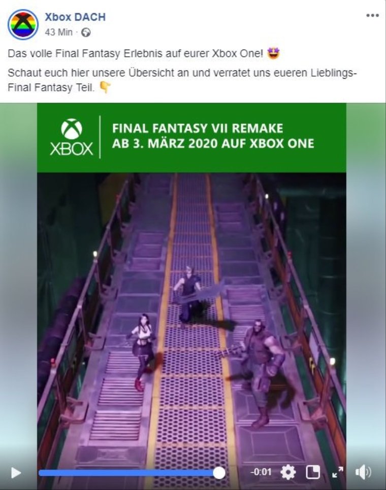 Německý Xbox nerad prozradil, že remake Final Fantasy 7 vyjde i na Xbox One