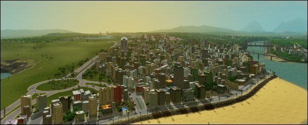 Obrovské San Francisko postavené v Cities: Skylines