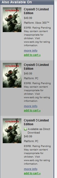 Crysis 3 nešťastnou náhodou oznámeno!