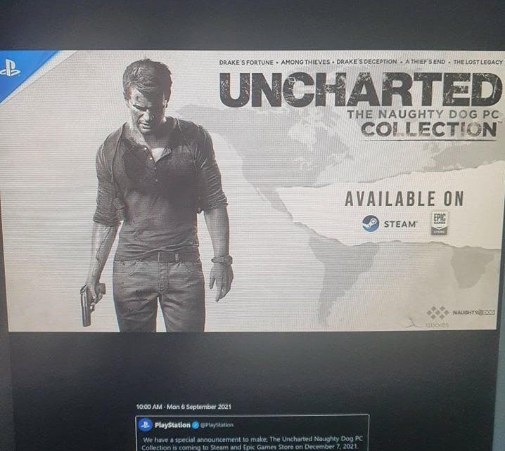 Uncharted pro PC má být představené v pondělí