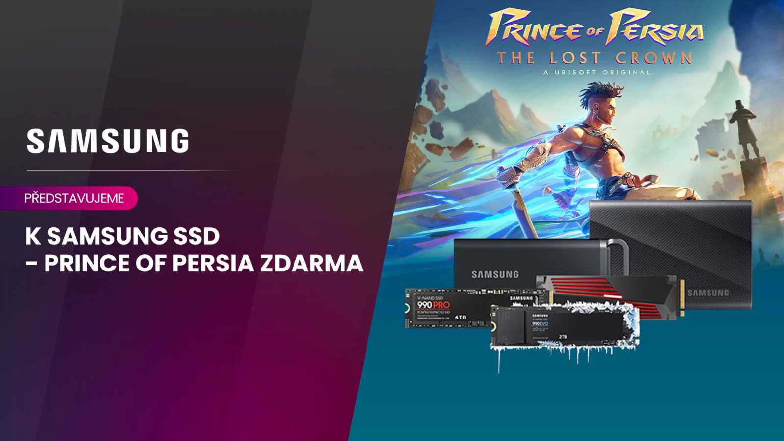 Získejte Prince of Persia: The Lost Crown zdarma k diskům Samsung