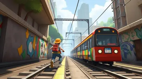 Parkourista ukázal, jak by oblíbená hra Subway Surfers vypadala v reálu