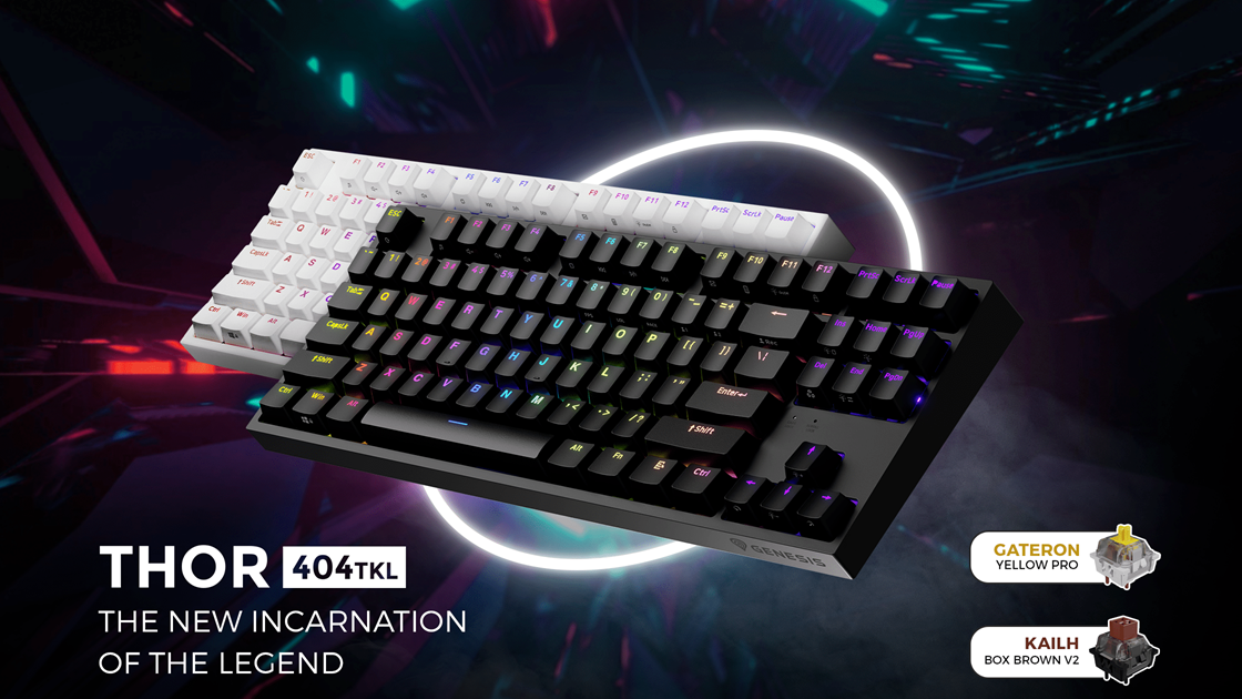 Genesis Thor 404 TKL je nová mechanická klávesnice pro náročné hráče