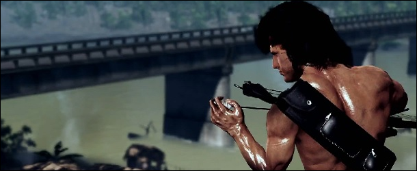 "Úžasná" destrukce a exploze v Rambo: The Video Game