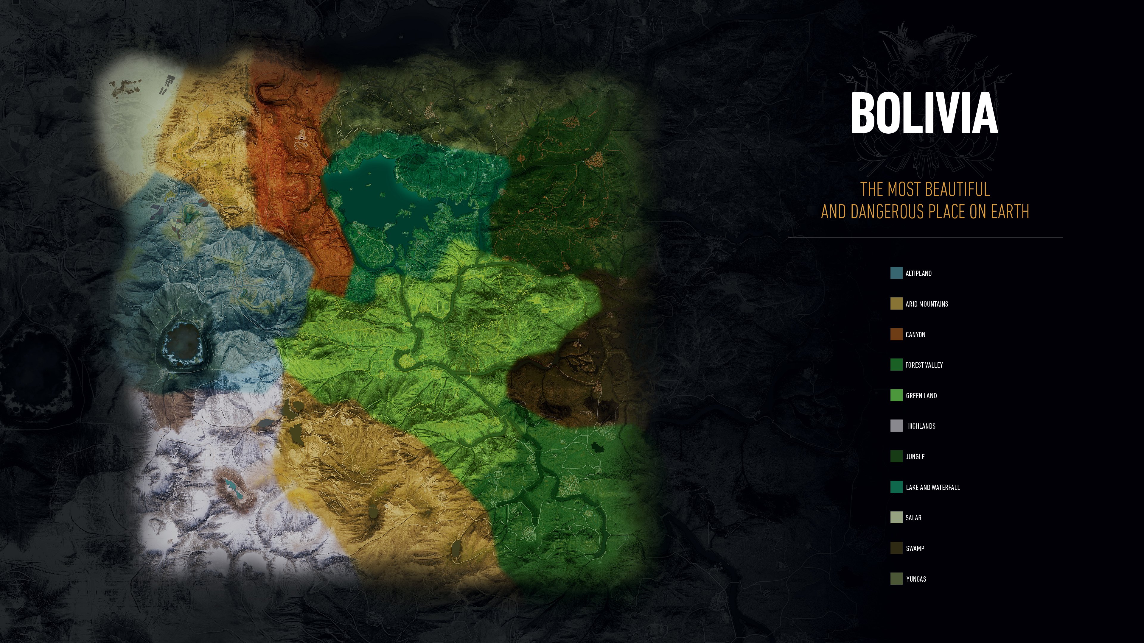 Prohlédněte si detailně mapu Ghost Recon: Wildlands