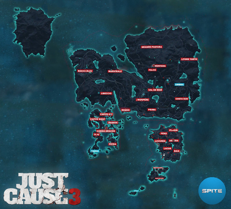 Jak velká bude mapa v Just Cause 3?