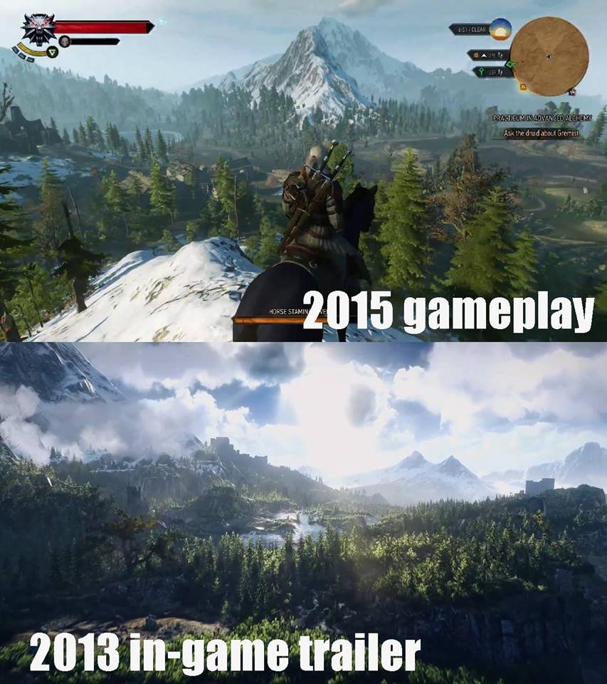 Proběhl downgrade u The Witcher 3?