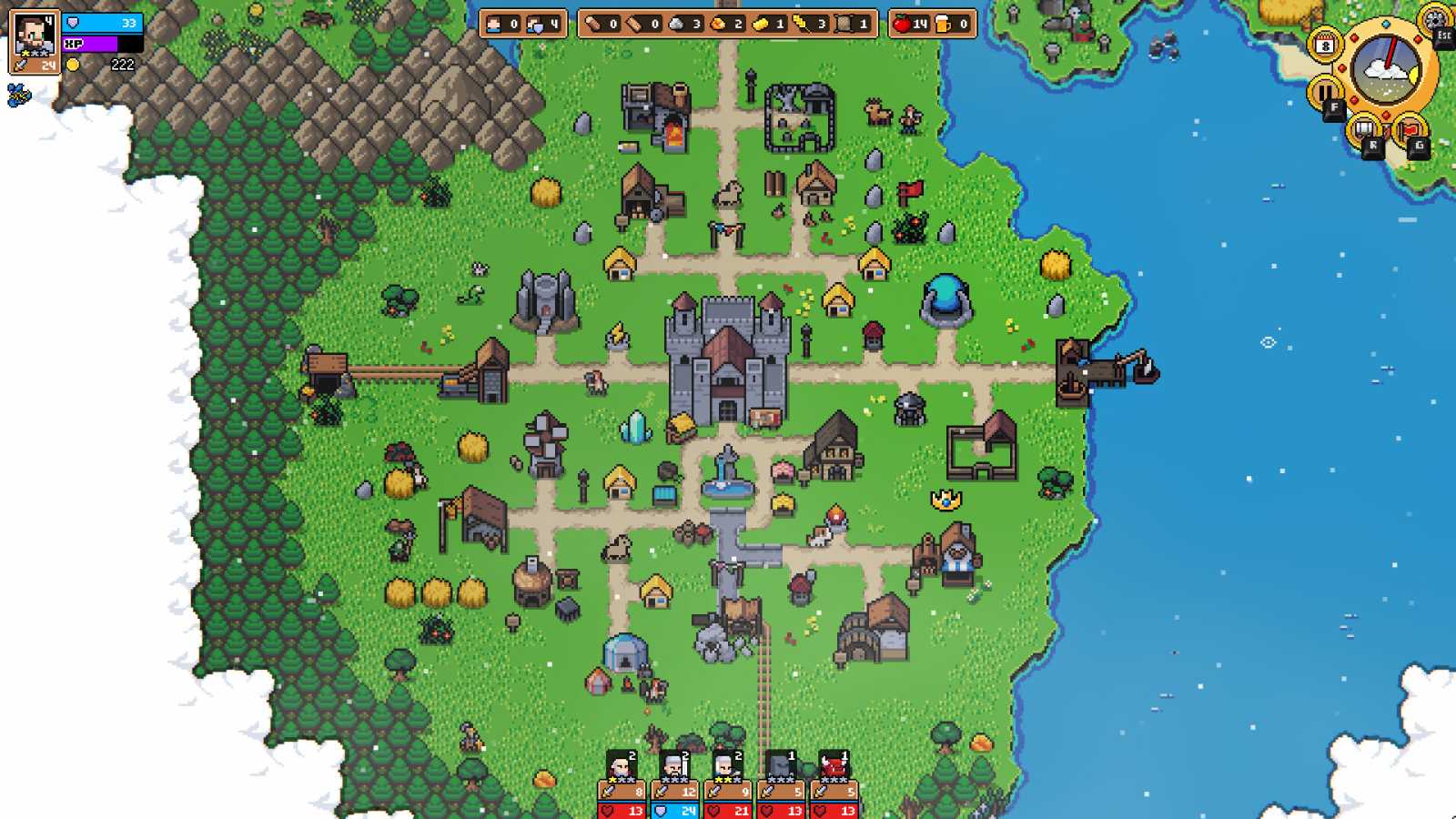 Super Fantasy Kingdom je akční rogue-like pixelovka, ve které se budeme bránit hordám nepřátel