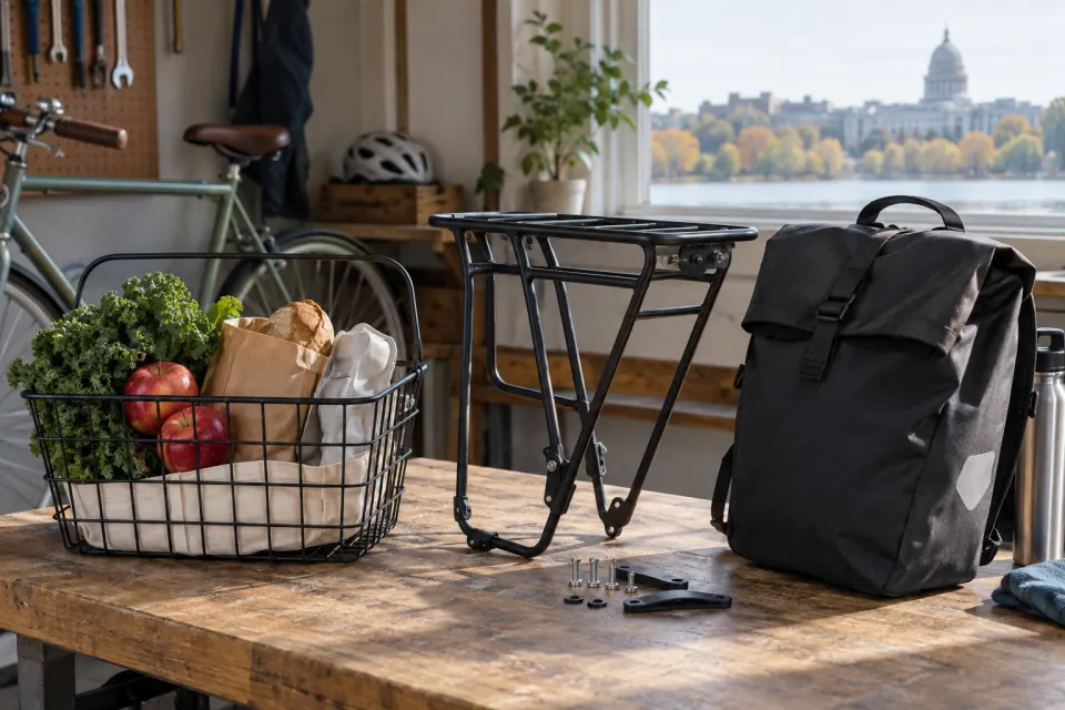 Illustration for Basket, rack or bag: ask the fit question