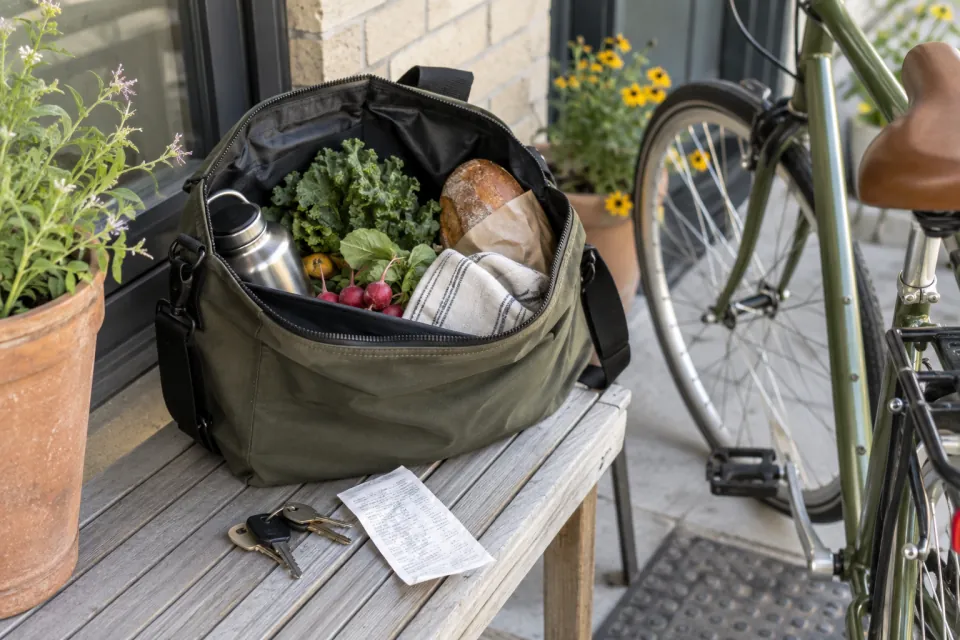 Illustrative scene for A return-trip reset for the bag