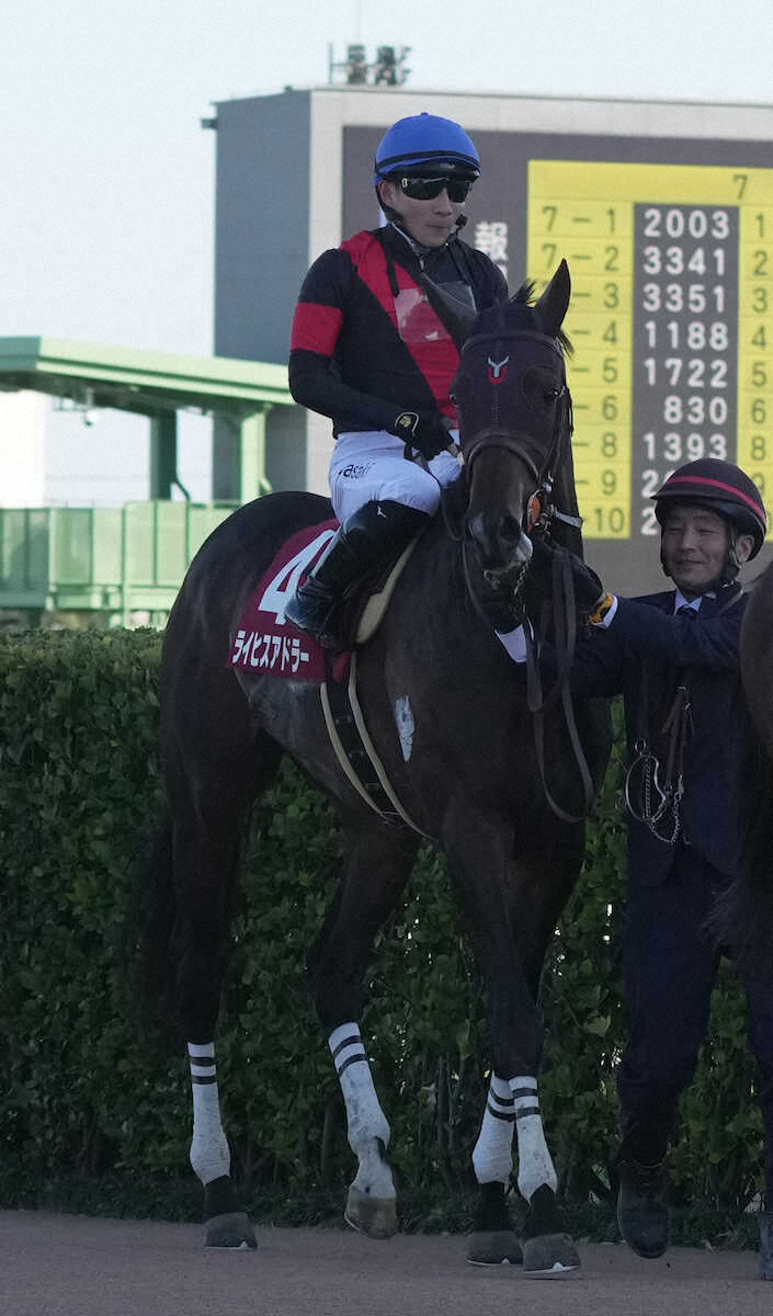＜弥生賞＞2着でレースを終えたライヒスアドラー（撮影・郡司　修）