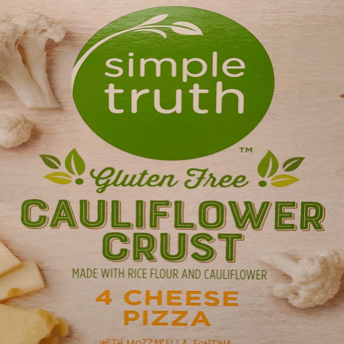 Simple Truth Cauliflower Crust 4 Cheese Pizza