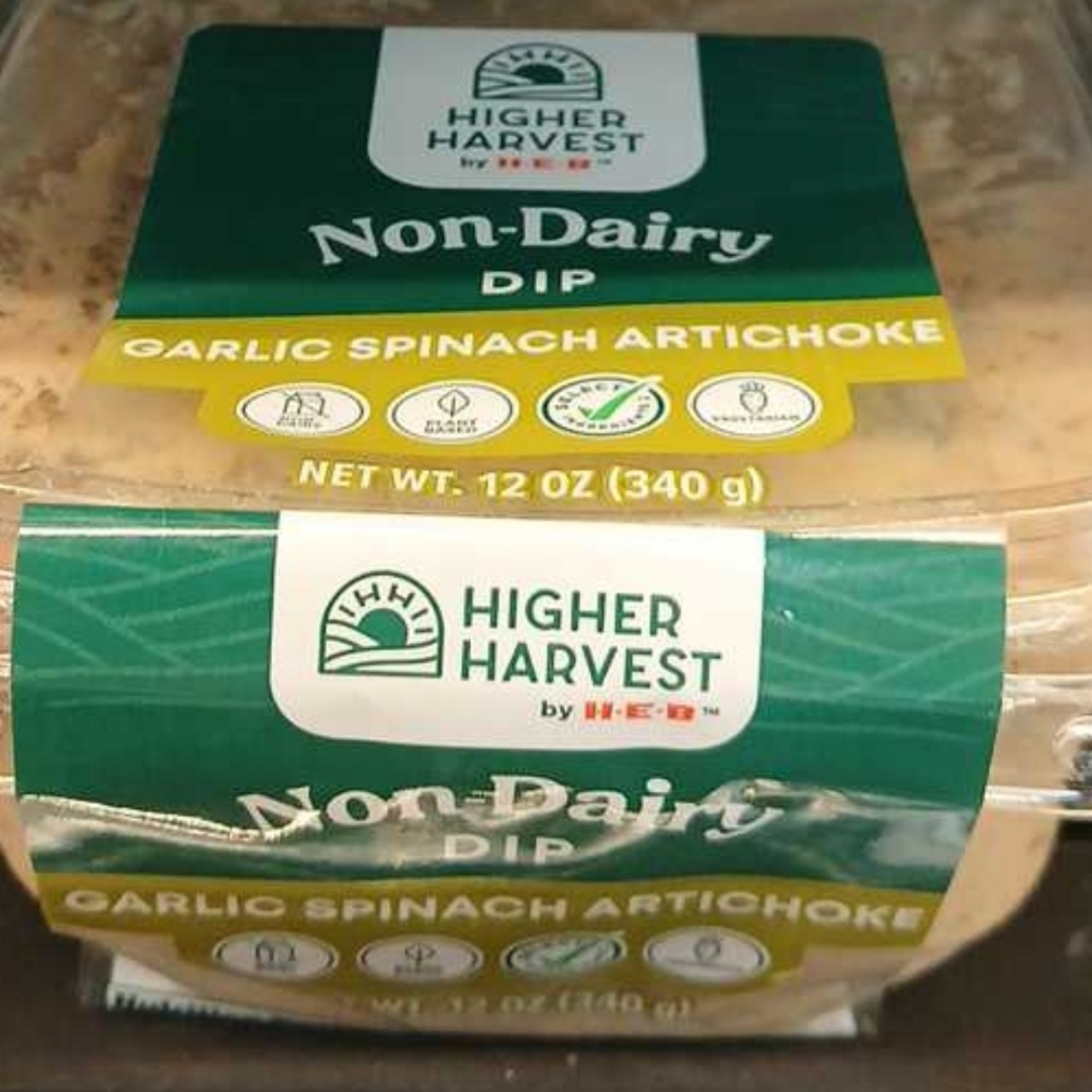 Higher Harvest Non-Dairy Dip Garlic Spinach Artichoke