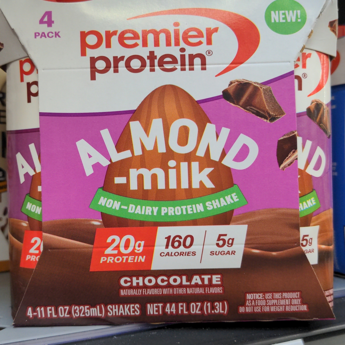 Premier Protein Almond Milk Non-Dairy Protein Shake Chocolate