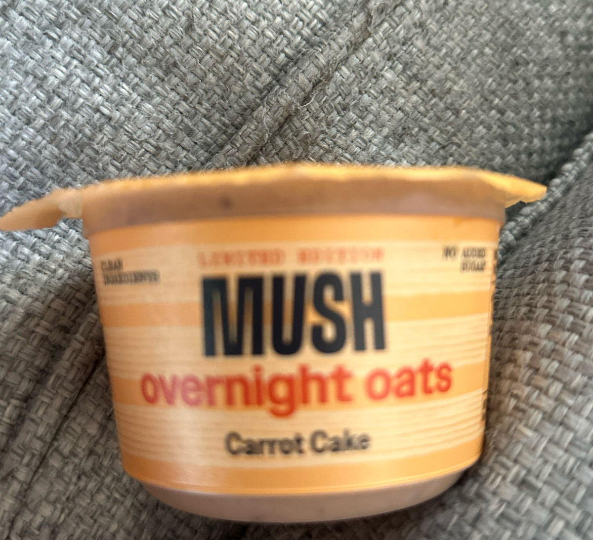 Mush Overnight Oats Carrot Cake