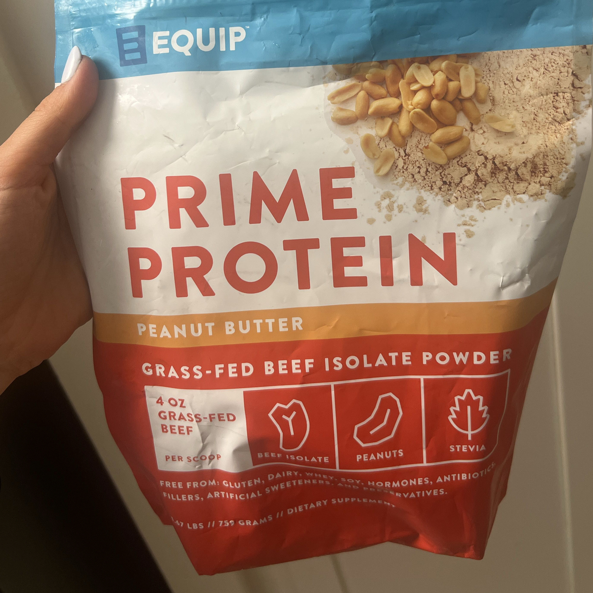 Equip Prime Protein Peanut Butter Grass-Fed Beef Isolate Powder