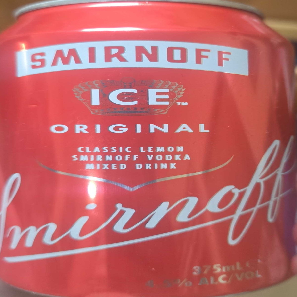 Smirnoff Ice Original Classic Lemon Smirnoff Vodka Mixed Drink