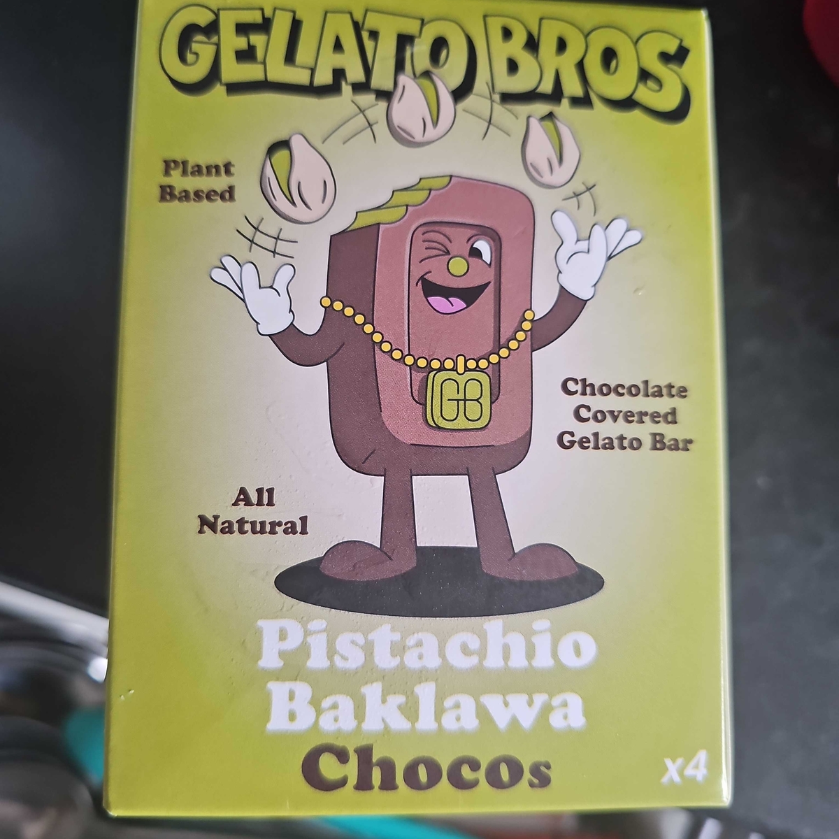 Gelato Bros Pistachio Baklawa Chocos