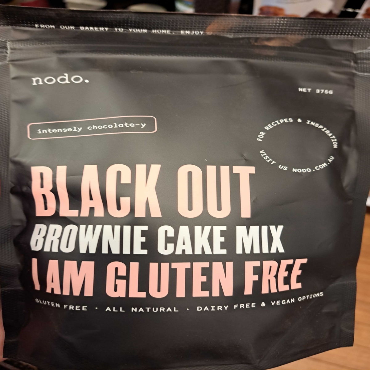Nodo Black Out Brownie Cake Mix