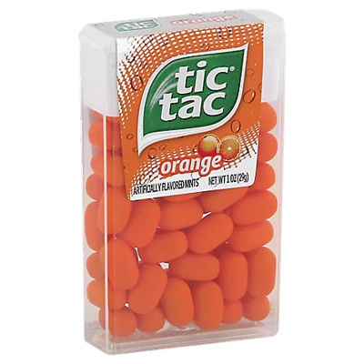 Tic Tac Fresh Breath Mint Candies, Orange Singles - 1oz : Target