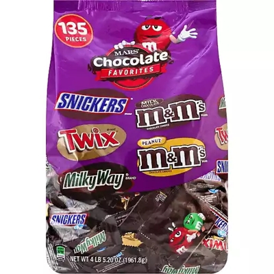 MARS Chocolate Halloween Peanut & Peanut Butter Lovers Fun Size Candy Bars  27-oz. 50-Piece Bag, Shop