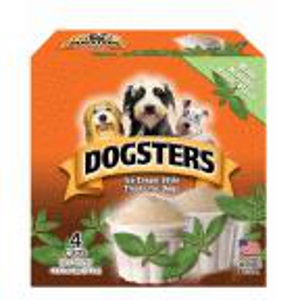 Dogsters Mintë Kissably Fresh Flavor Ice Cream Style Treats for Dogs, 3.5  fl oz, 4 count