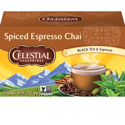 (2 Pack) Celestial Seasonings Spiced Espresso Chai, 20 Count