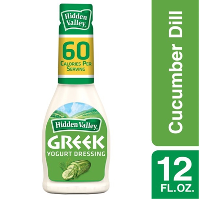 Hidden Valley Gluten Free Cucumber Ranch Salad Dressing & Topping, 16 oz  Bottle 