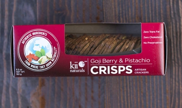 Is It Fish Free Kii Naturals Artisan Crisps Goji Berry Pistachio Spoonful App